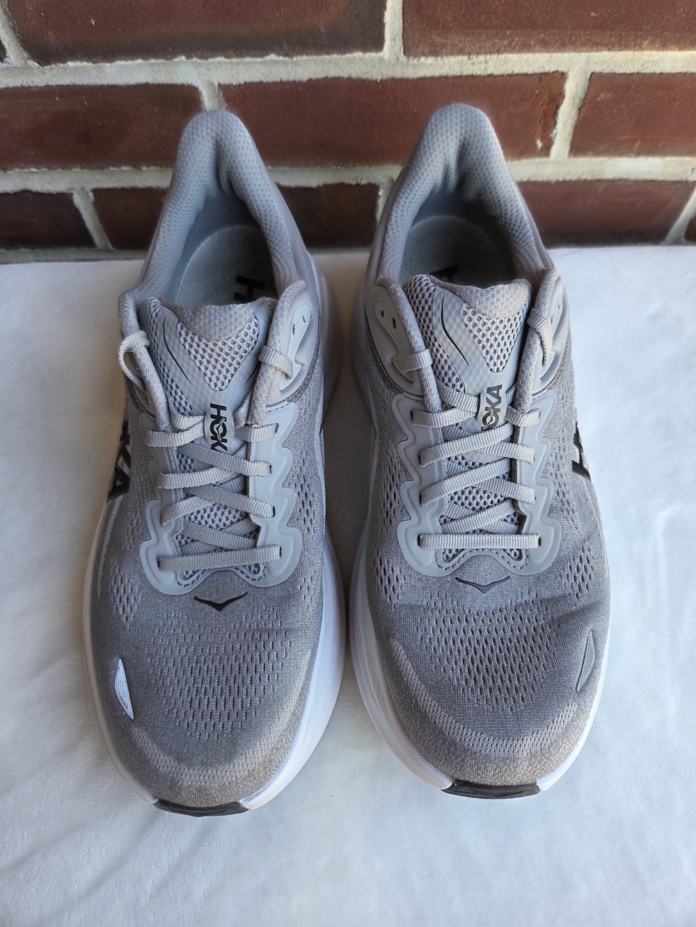 HOKA Bondi 9 Men’s 11 2E Wide Galactic Grey Stellar Grey Running Shoes - Picture 11 of 13